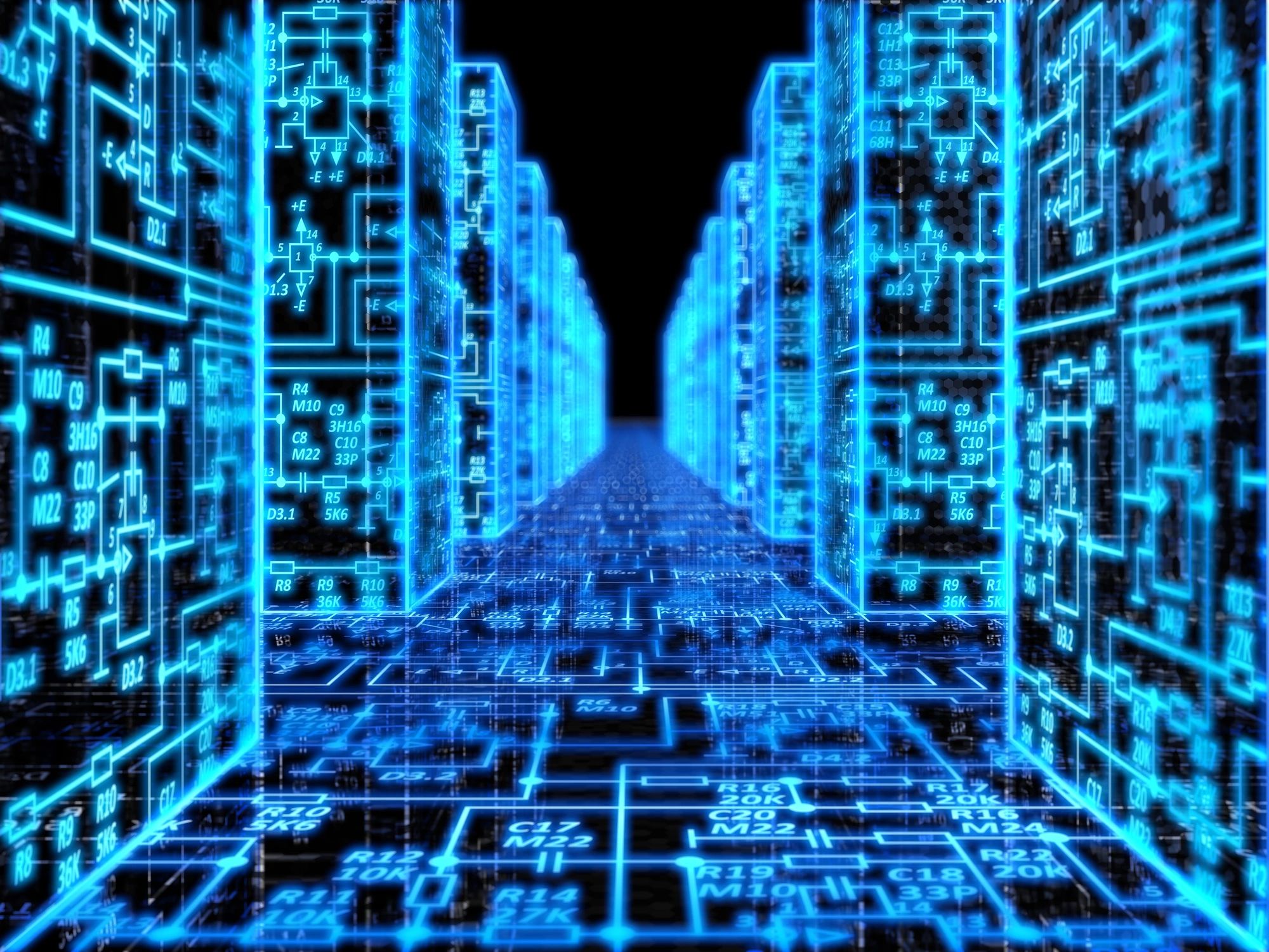 Abstract technology background representing data systems